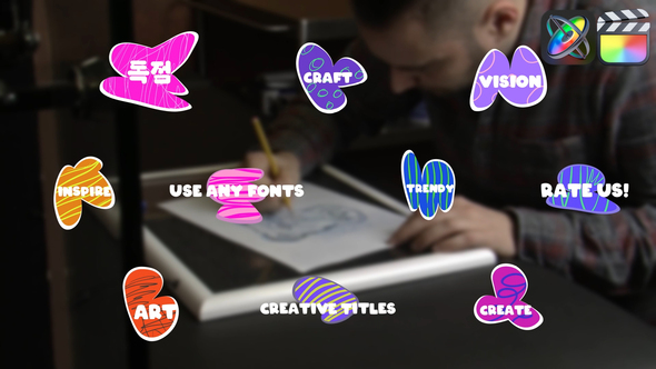 Abstract Creative Titles for FCPX alt