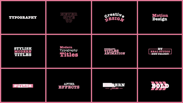 Typography Titles | FCPX & Apple Motion alt