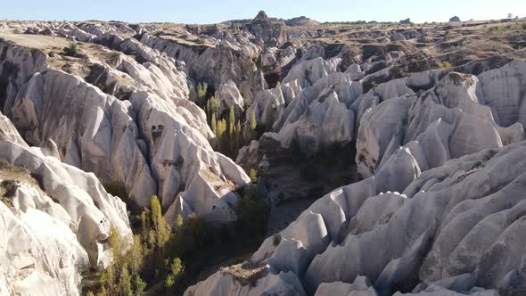 Aerial View Cappadocia Landscape