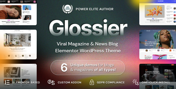 Glossier - News & Viral Magazine WordPress Theme