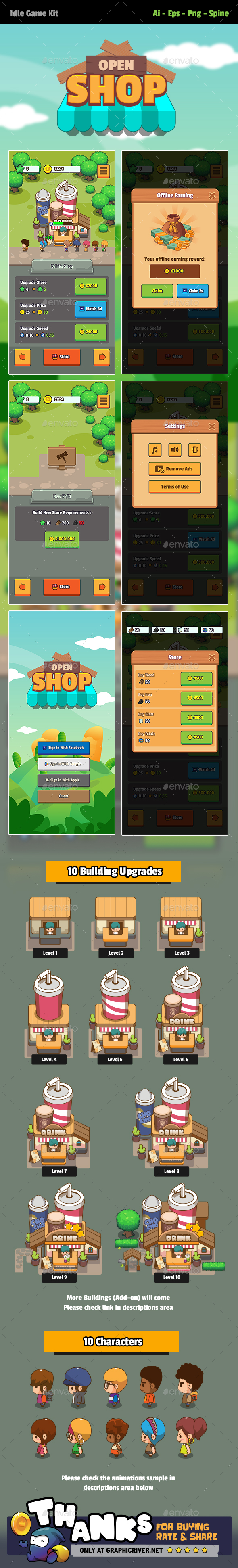 Open Shop - Idle Game
