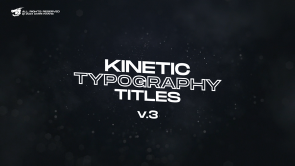 Kinetic Typography Titles (V.3) / AE