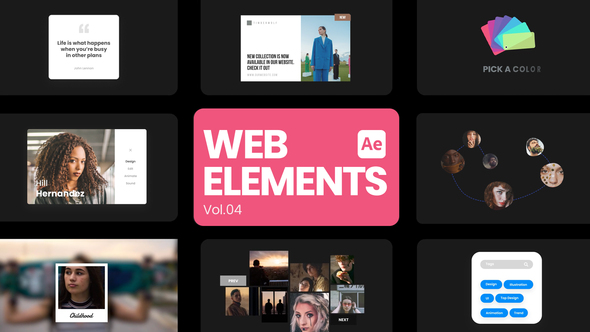 Web Elements 04 for After Effects alt