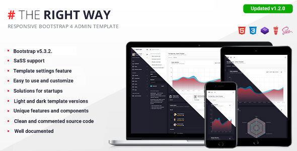 The Right Way – Bootstrap 5 Admin Template