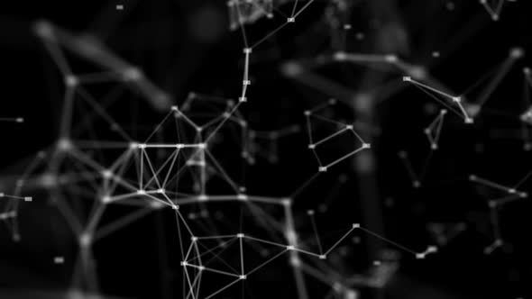 Abstract Digital Connection White Dots And Lines alt