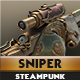 Steampunk Sniper Rifle - 3DOcean Item for Sale