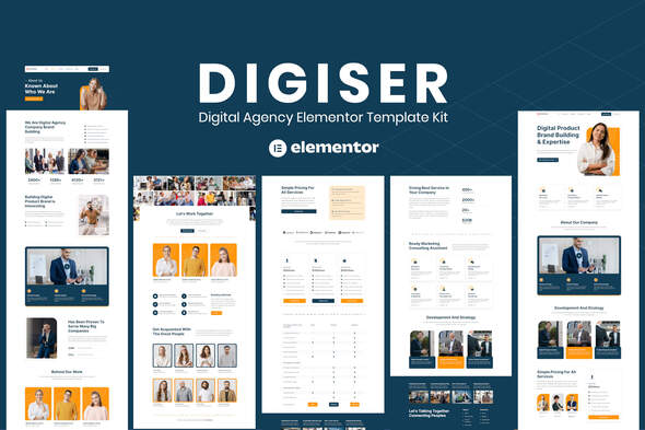 Digiser - Digital Agency Elementor Template Kit
