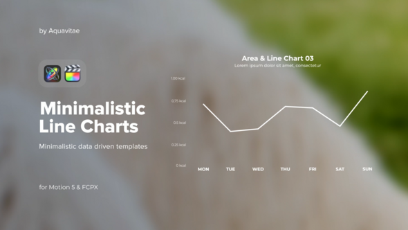 Minimalistic Line Charts for FCPX & Motion