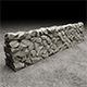 Stone Wall Low-poly - 3DOcean Item for Sale