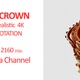 Gold Crown Rotation 360 4K with Alpha Channel - VideoHive Item for Sale