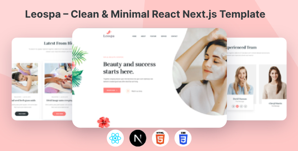 Leospa - Minimal React Next.js Spa Template