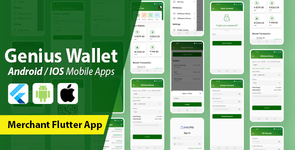 Genius Wallet  Merchant Flutter App