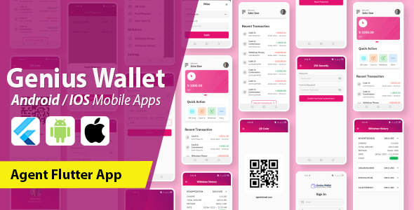Genius Wallet  Agent Flutter App