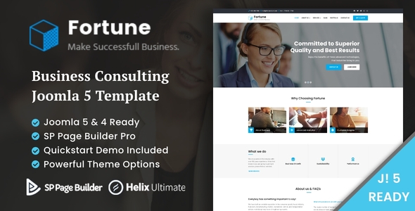 Fortune - Finance Business Consulting Joomla 5 Template