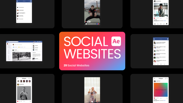 Social Media Website for After Effects