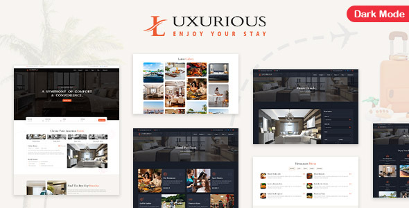Luxurious - Luxury Hotel Tailwind CSS Template