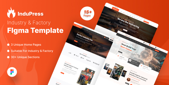 InduPress - Industry & Factory Figma Template