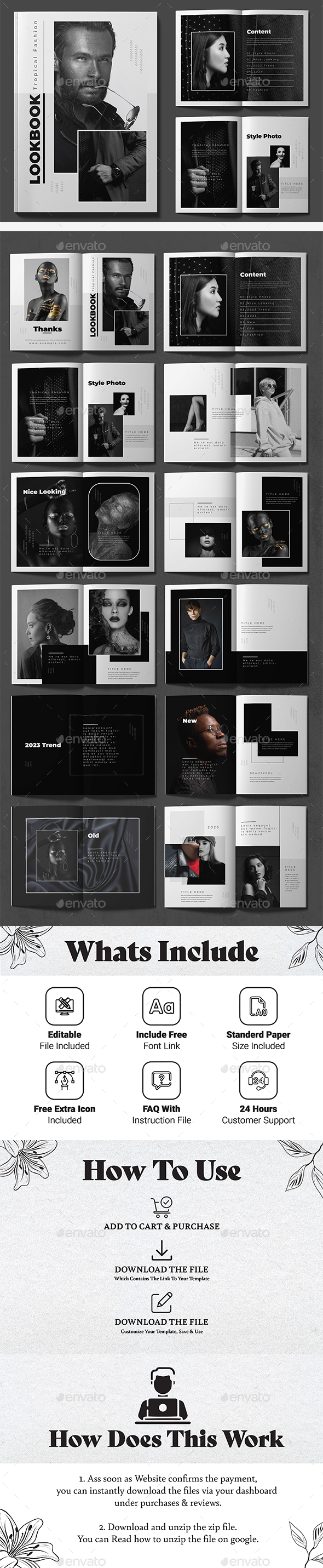 Look Book Template