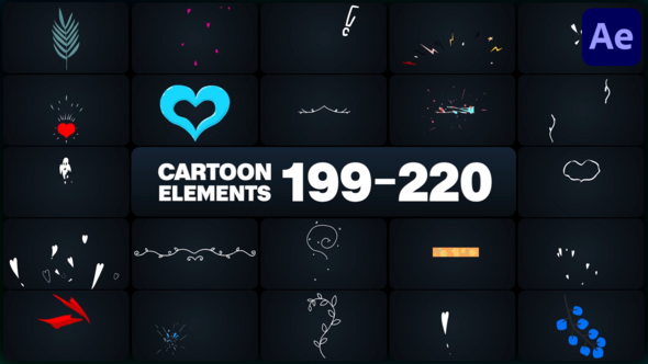 Cartoon Elements for After Effects alt