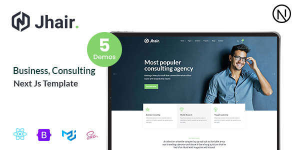Jhair - Business Consulting Next Js Template