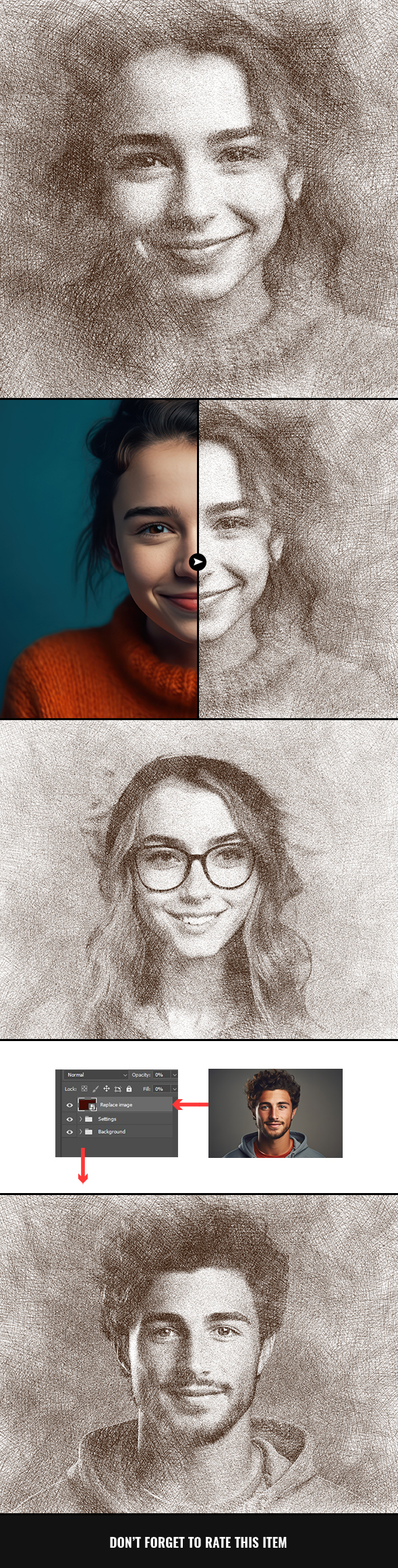 Sketching Photo Effect