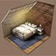 Isometric Bedroom - 3DOcean Item for Sale