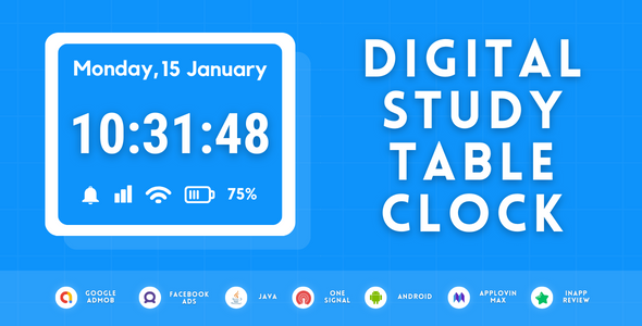 Digital Study Table Clock Android