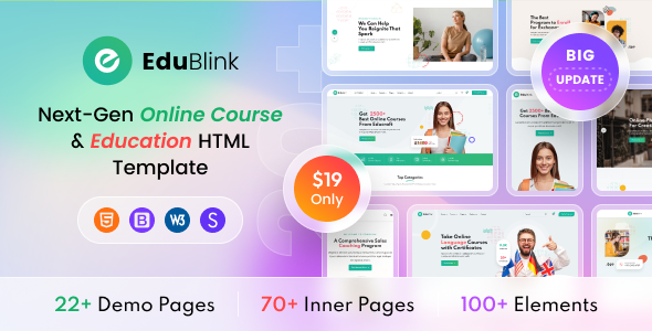 EduBlink – The Next-Gen Education HTML Template