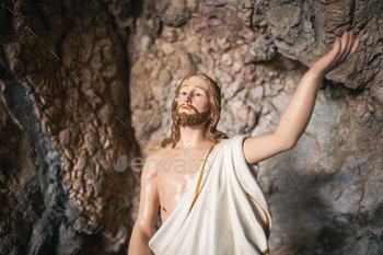 Jesus Christ in the Cave during Easter