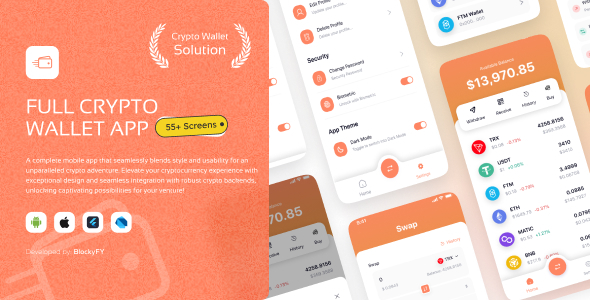 Ultimate Crypto and NFT Wallet Solution: Fully Functional Mobile App with Admin Panel
