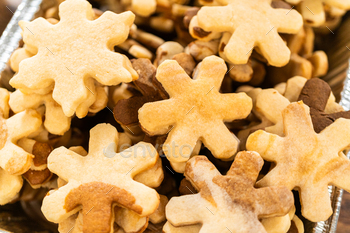 Festive Snowflake Sugar Cookies Cutouts