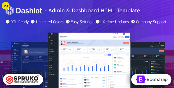 Dashlot - Bootstrap Admin Dashboard HTML Template