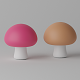 Cartoon Cute Mushroom 3D model - 3DOcean Item for Sale