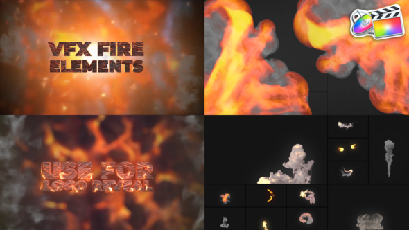 VFX Fire Elements for FCPX alt