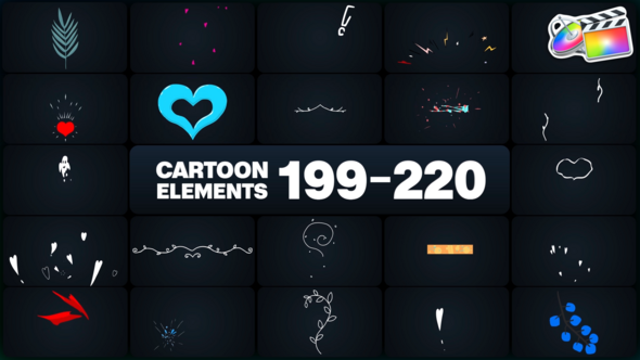 Cartoon Elements for FCPX