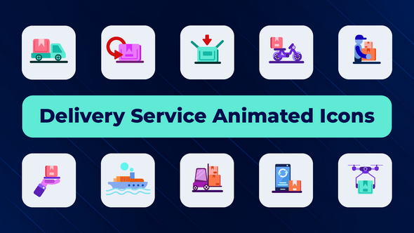 Delivery Service Animated Icons