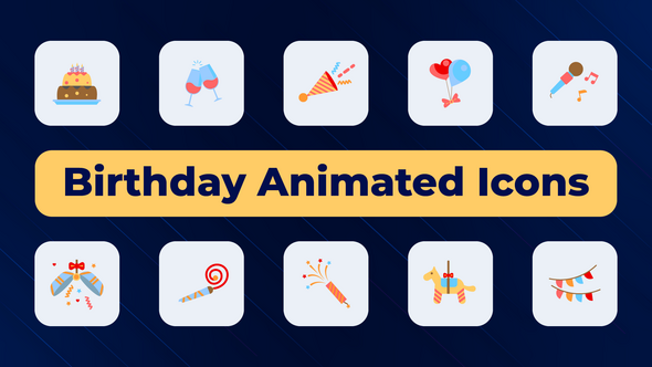 Birthday Animated Icons