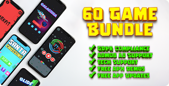 60 Games Ultimate Bundle - Android Games for Reskin and Publishing