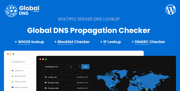 Global DNS - DNS Propagation Checker - WHOIS Lookup - WP