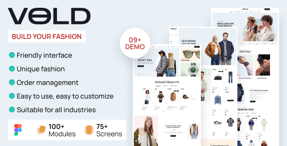 Vold - Fashion & Style Store eCommerce Figma Template