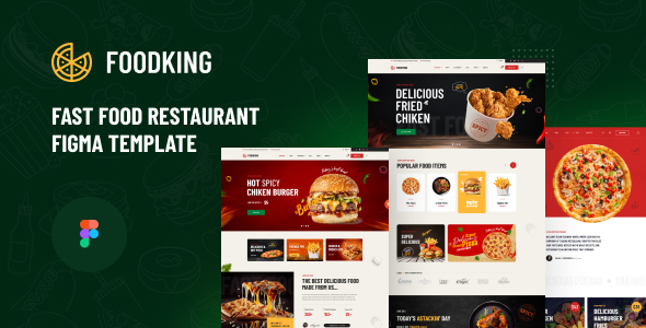 Foodking - Fast Food Restaurant Figma Template