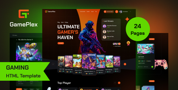 Gameplex - eSports and Gaming NFT Website HTML Template