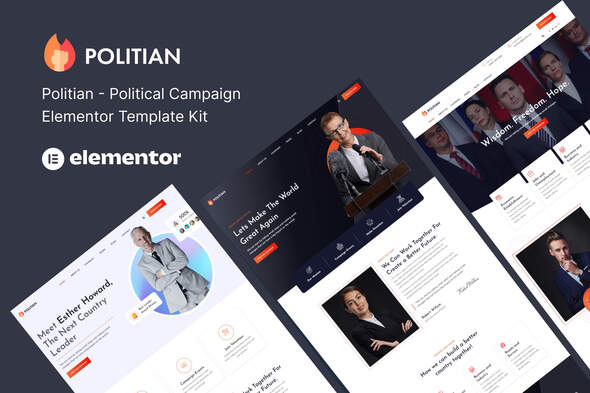 Politian – Political Campaign & Elections Elementor Template Kit