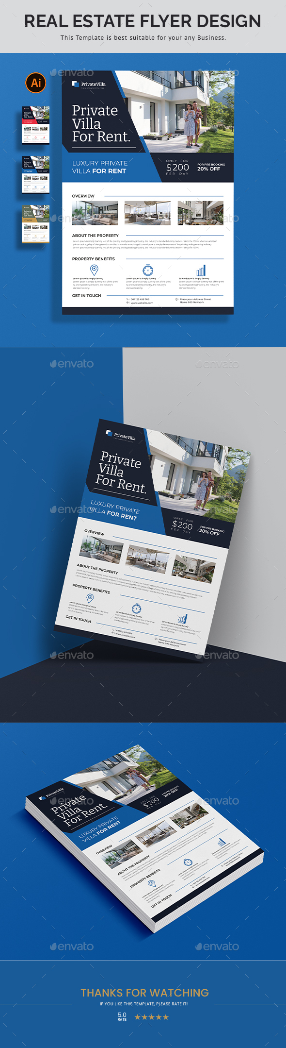 Real Estate Flyer One Page Letter Size