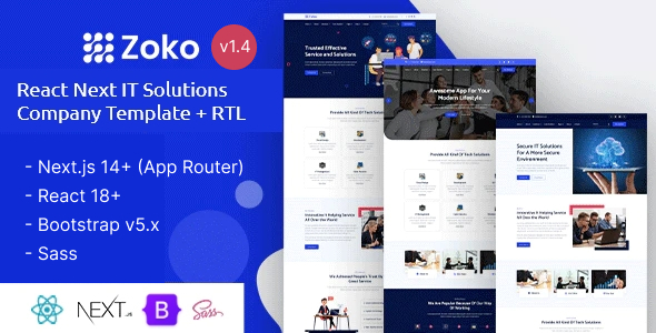 Zoko - IT Solutions & Services React Nextjs Template