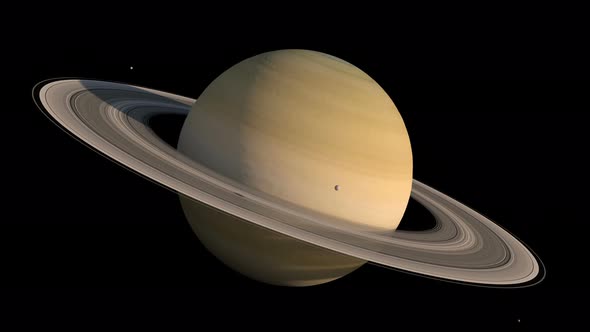 Planet Saturn Close Up