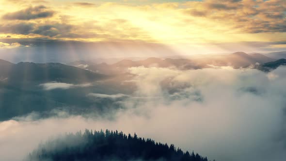 Mountains Nature Fog Cloud Sunlight Outdoors Motion Beauty