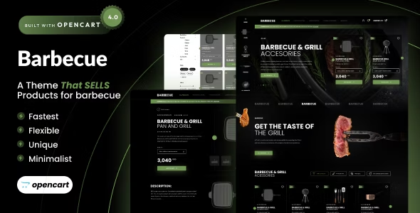 Barbecue - Grill eCommerce Template for4