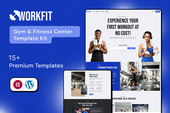 WorkFit - Fitness & Gym Elementor Pro Template Kit