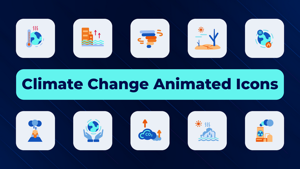 Climate Change Animated Icons